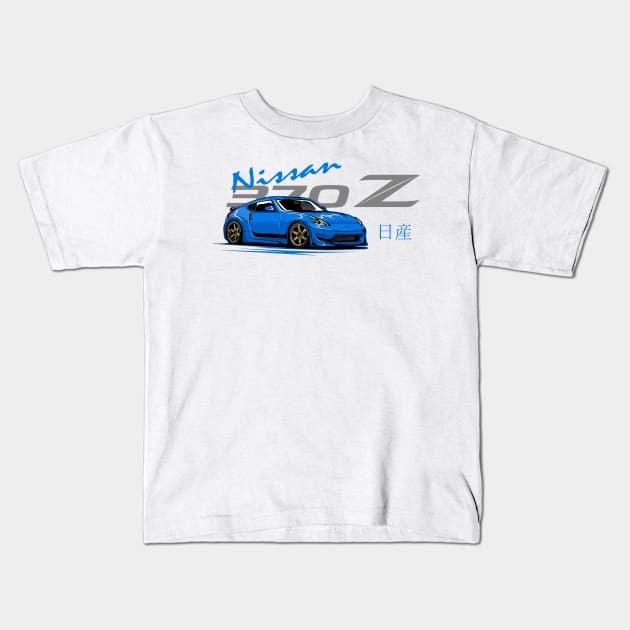 Nissan 370z, JDM Car Kids T-Shirt by T-JD